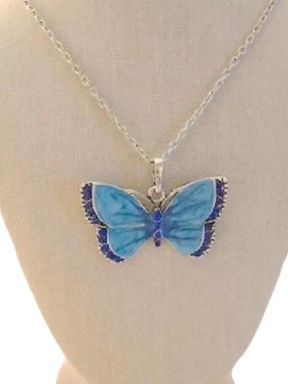 Amazing Grace Butterfly Pendant Necklace